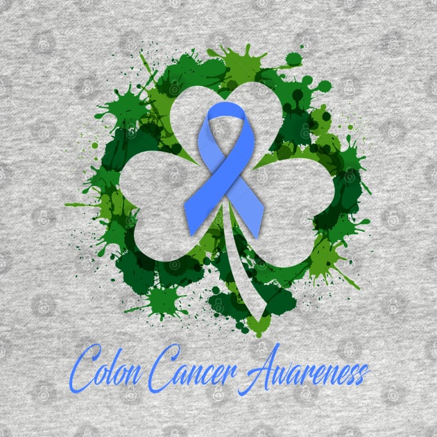 Colon Cancer Awareness Happy Patricks Day Gifts Support Colon Cancer Warrior Gifts by ThePassion99